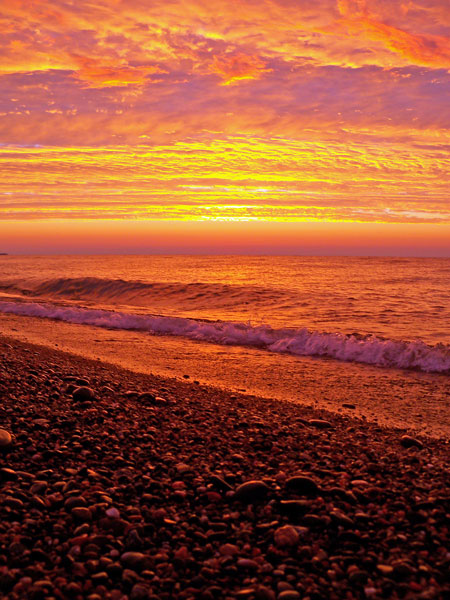 sunset woodland park beach